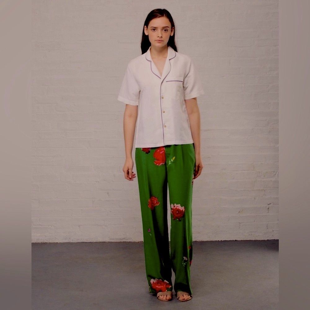 Creatures of Comfort Silk Floral Pants